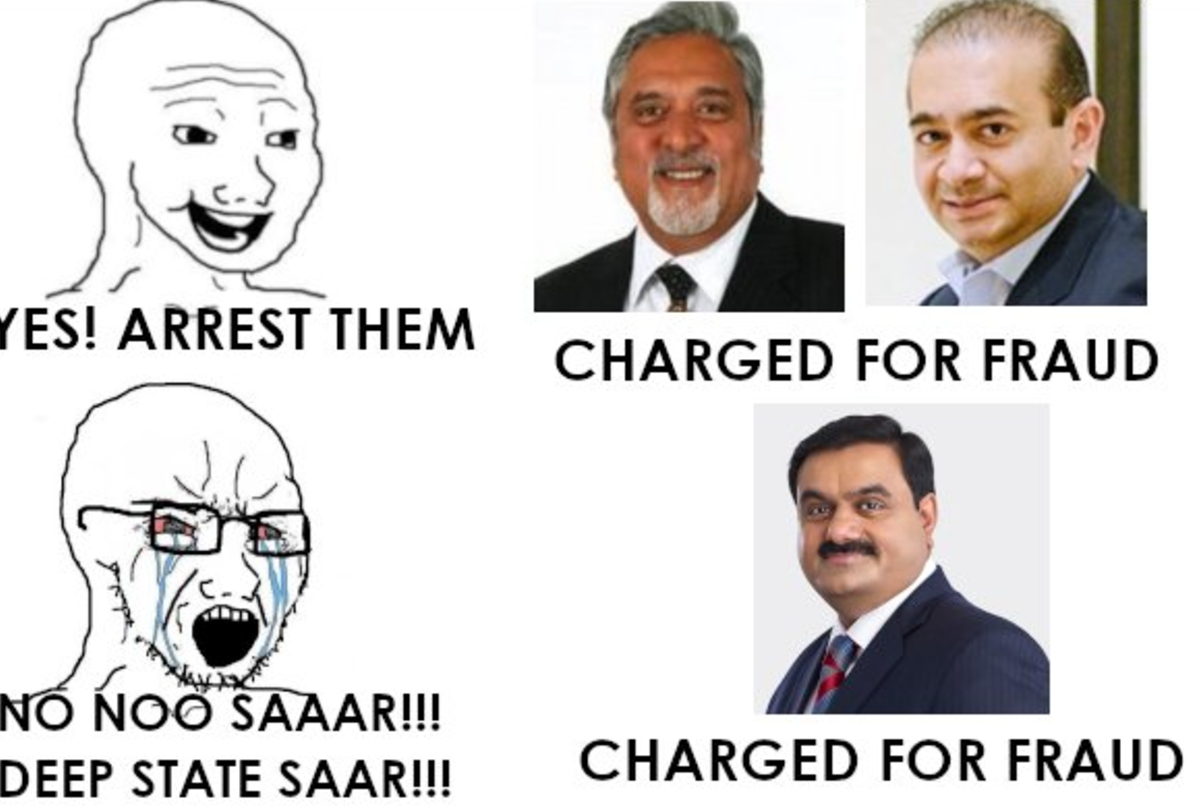 meme on adani US fraud case